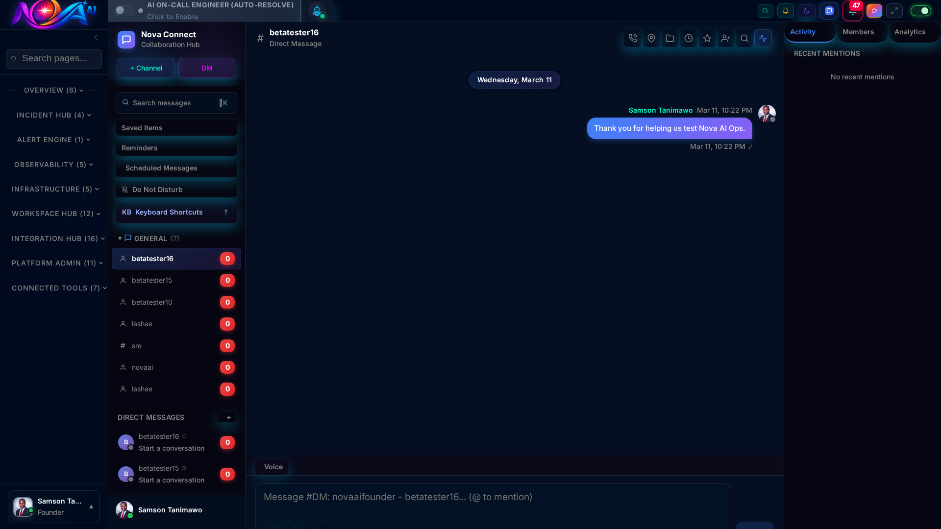 Incident-linked conversations