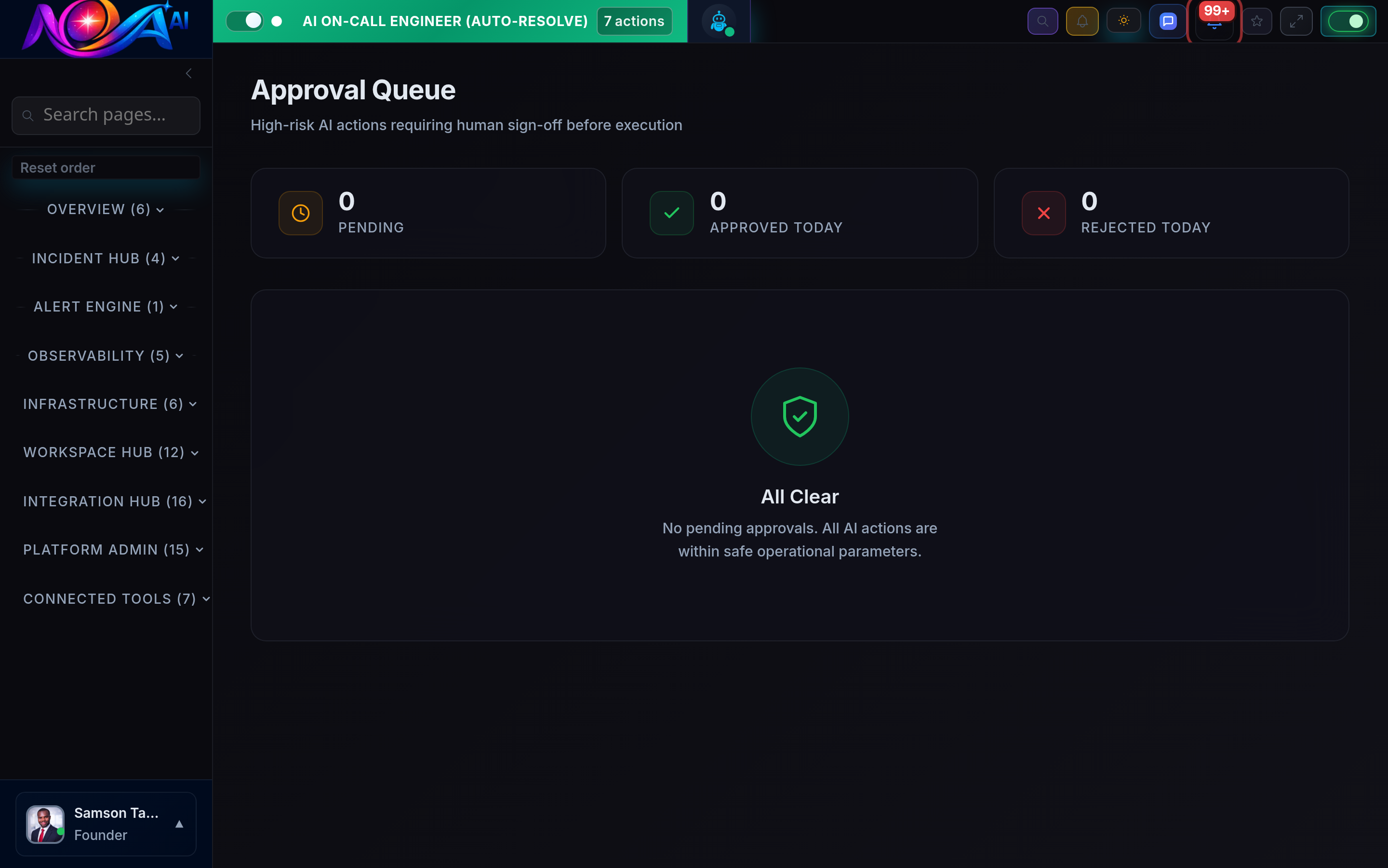 Nova Approval Queue Dashboard