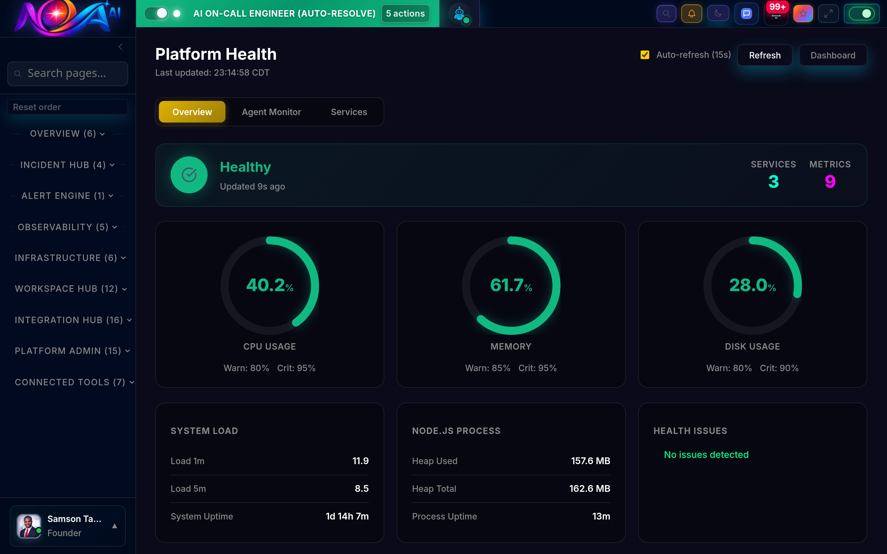 Nova AI Health Dashboard